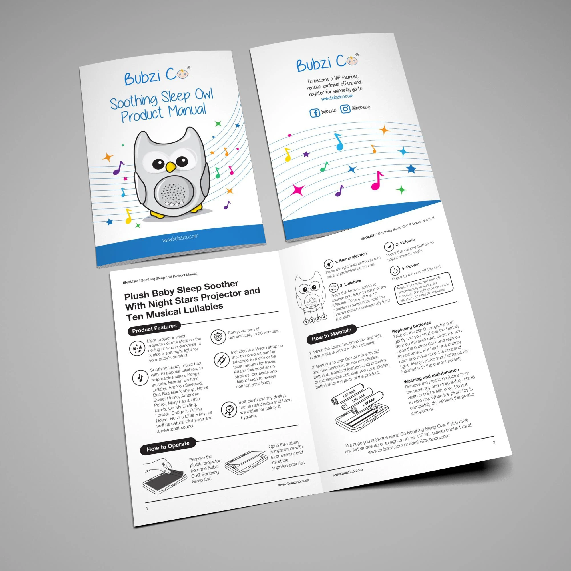 Bubzi Co Product Manual branding project