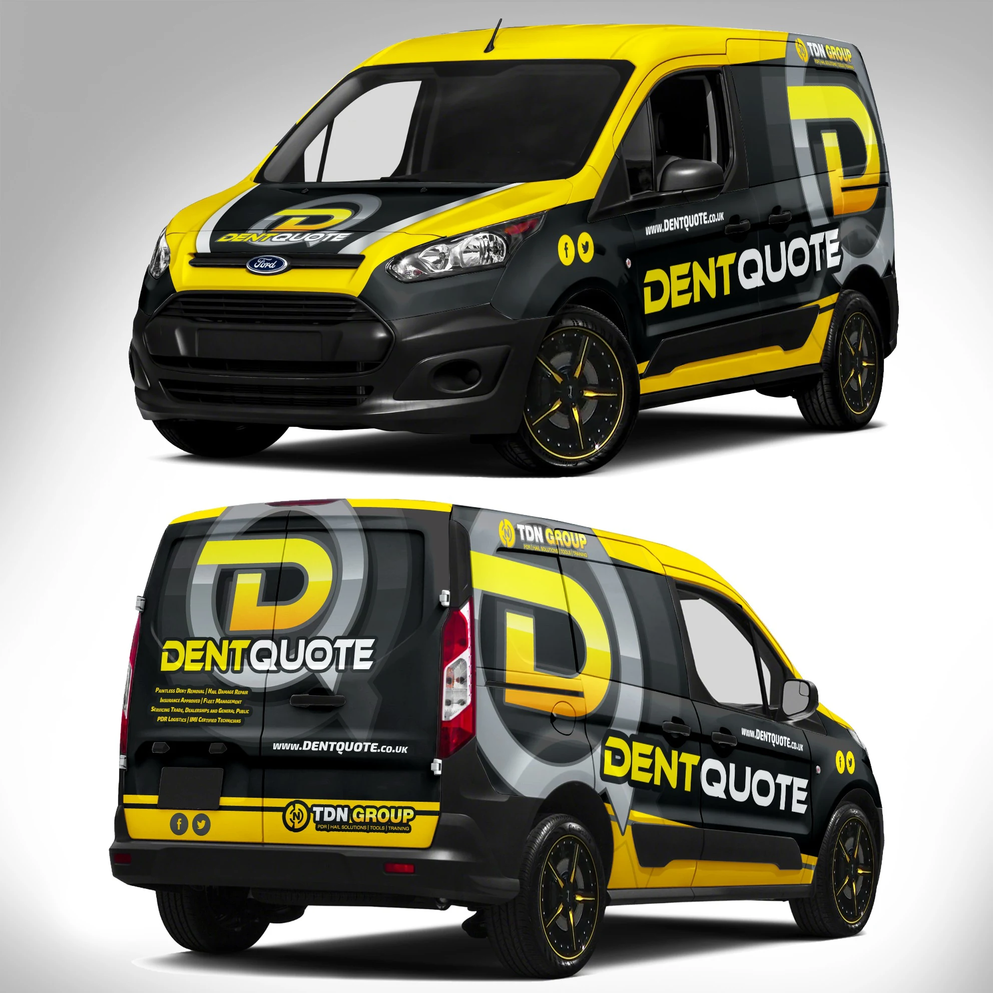 DentQuote Van Wrap branding project