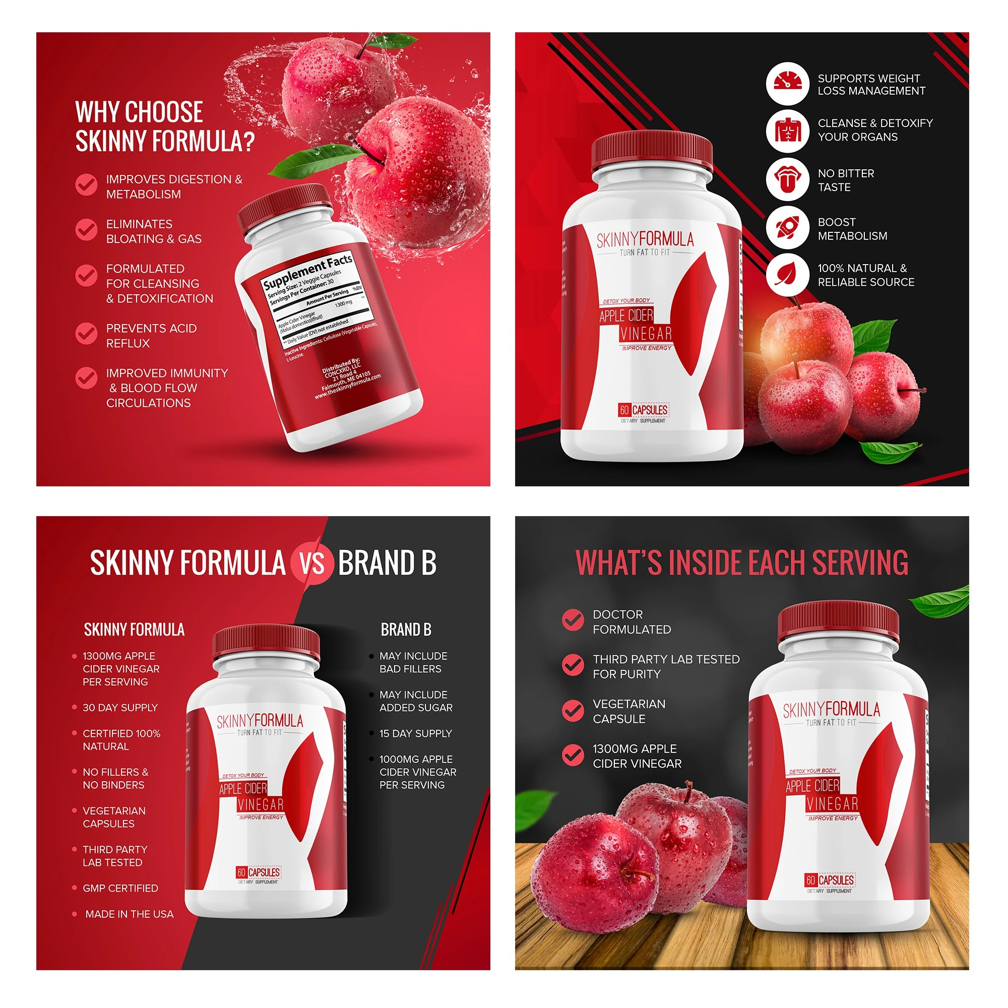 Skinny Formula Product Graphics branding project