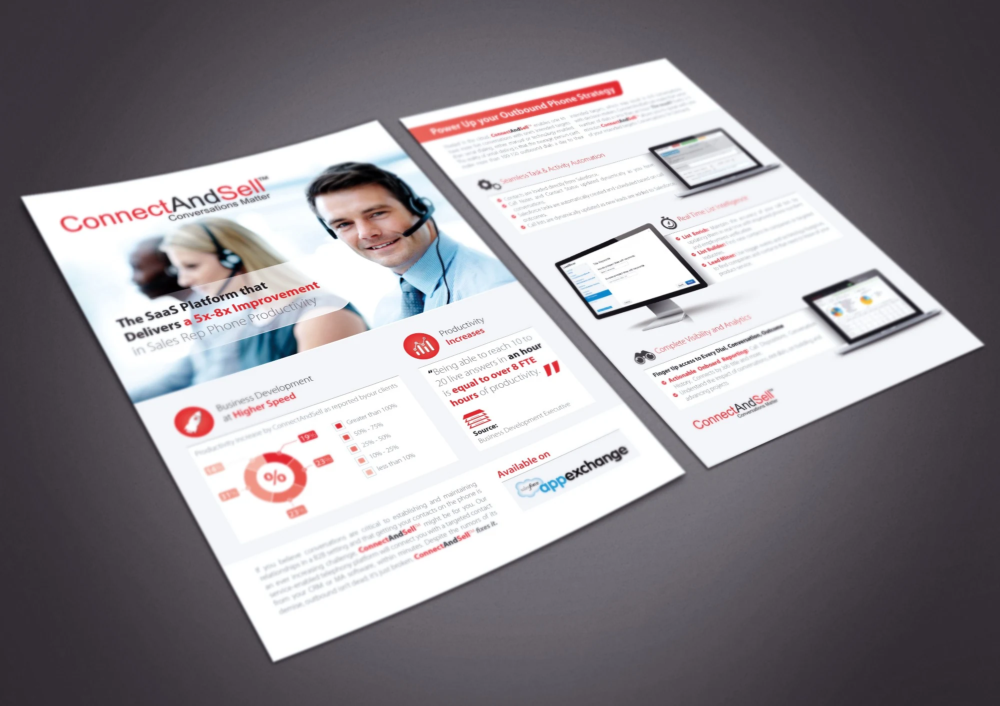 ConnectAndSell Brochure branding project