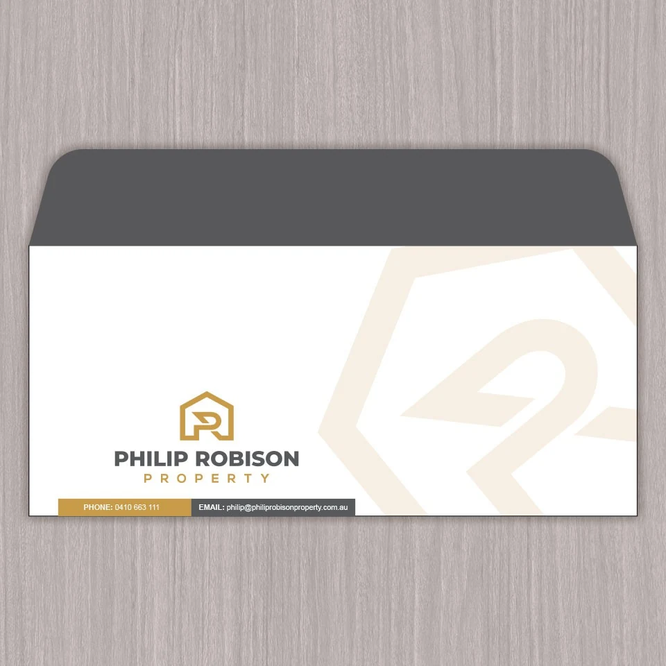 Philip Robison Property Envelope branding project