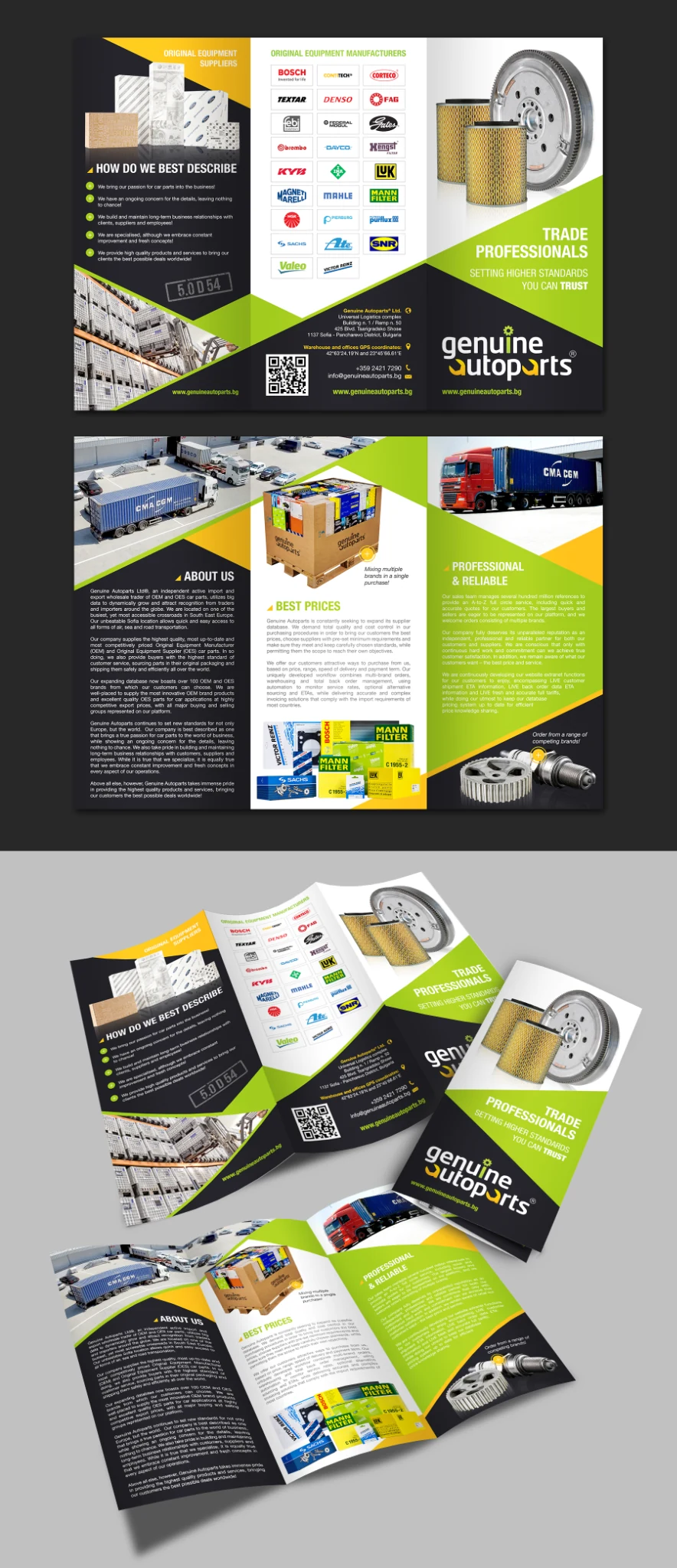 Genuine Autoparts Brochure branding project
