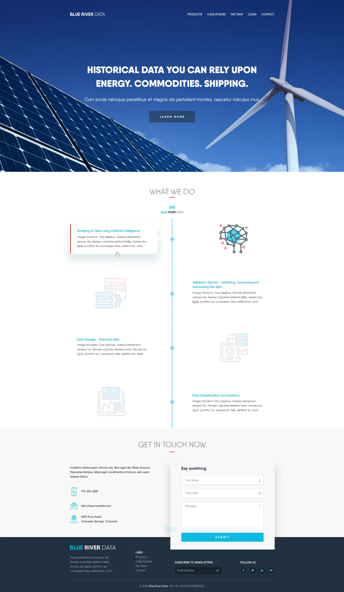 Blue River Data website design