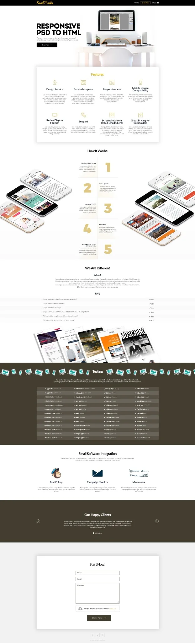 EmailMonks website design