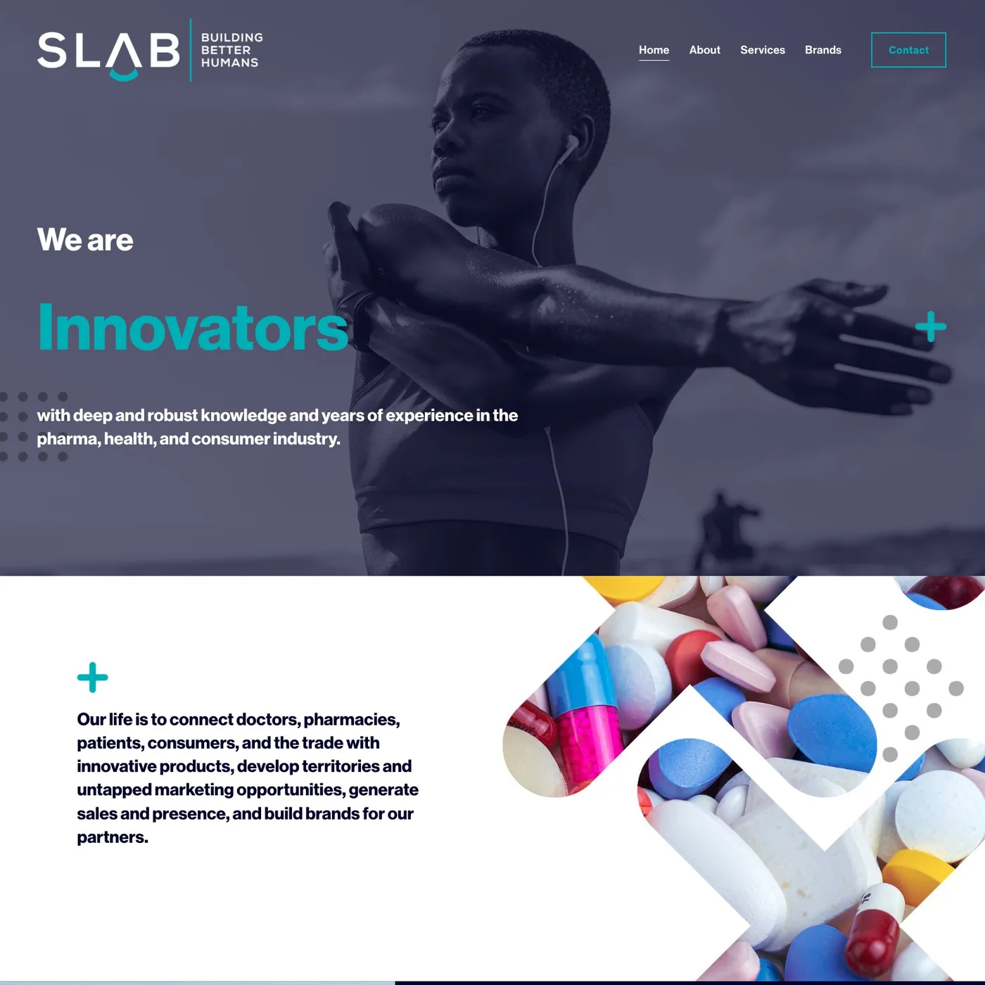 SLAB website design